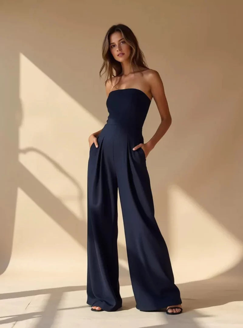 Dame Jumpsuit med brede ben