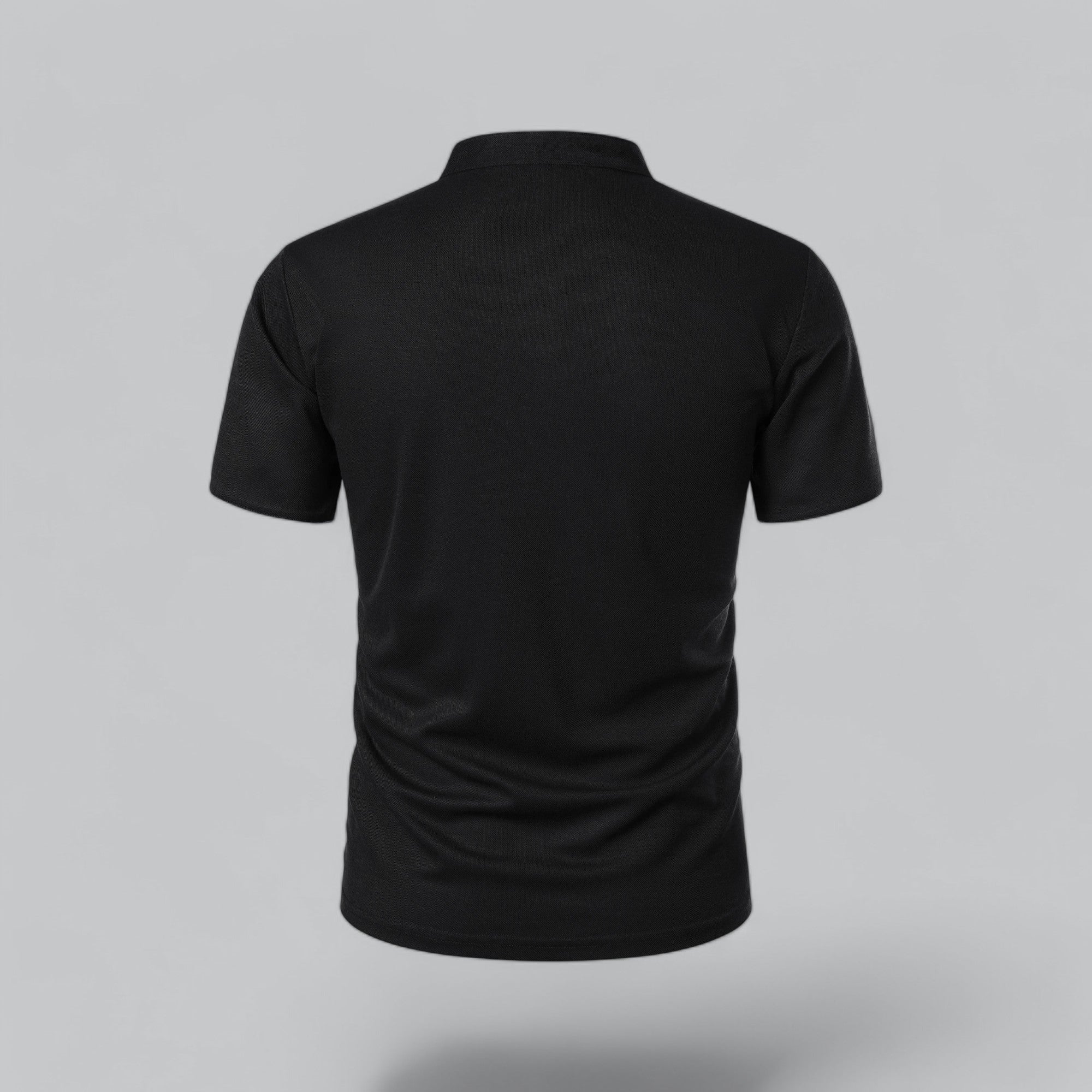 Herre Kortærmet Poloshirt uden Krave med Knaplukning