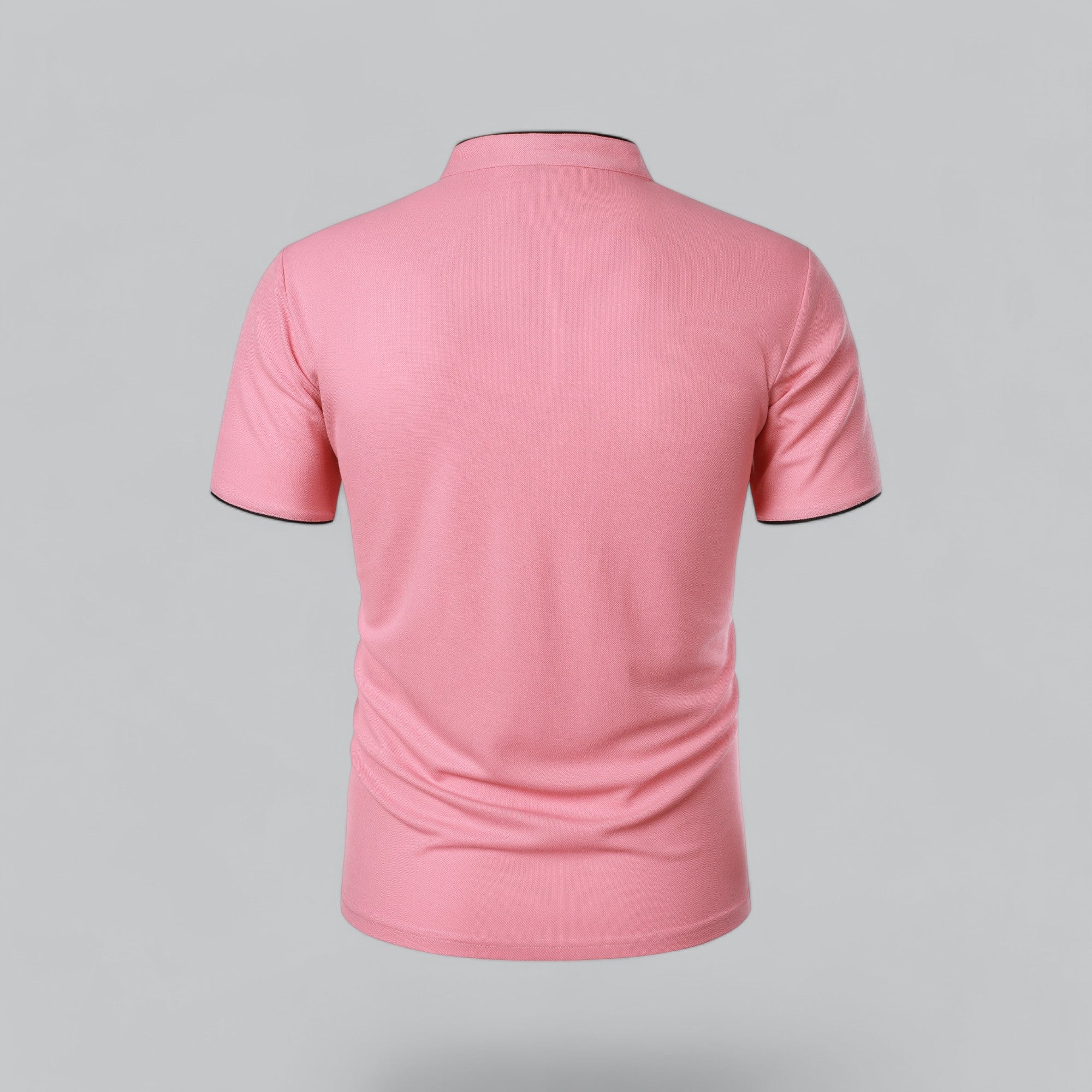 Herre Kortærmet Poloshirt uden Krave med Knaplukning