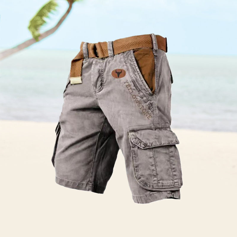 Herre Cargo Shorts - Grå