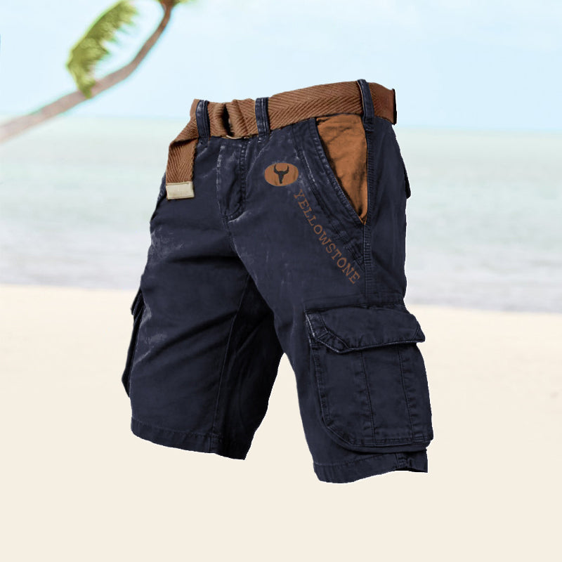 Herre Cargo Shorts - Marineblå