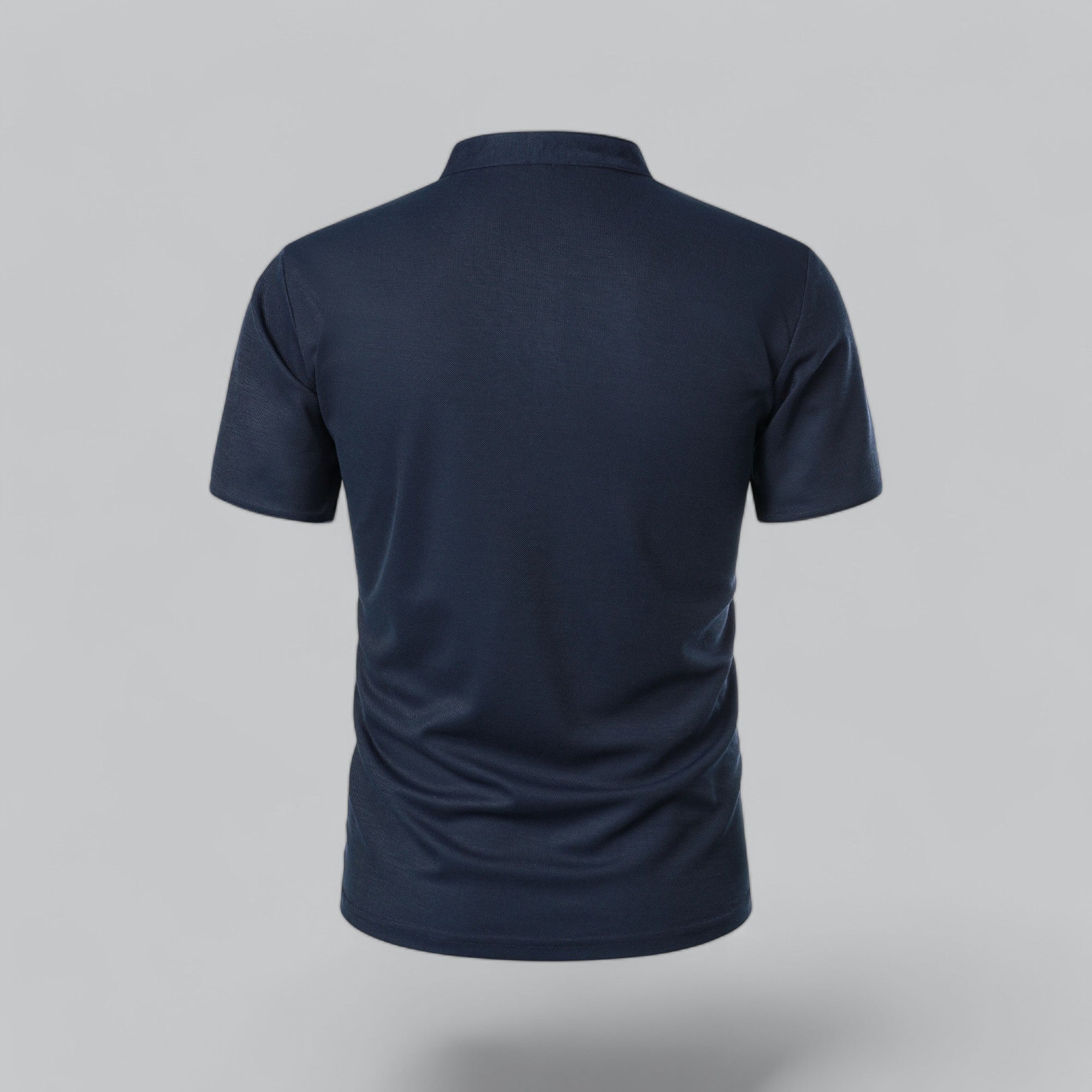 Herre Kortærmet Poloshirt uden Krave med Knaplukning