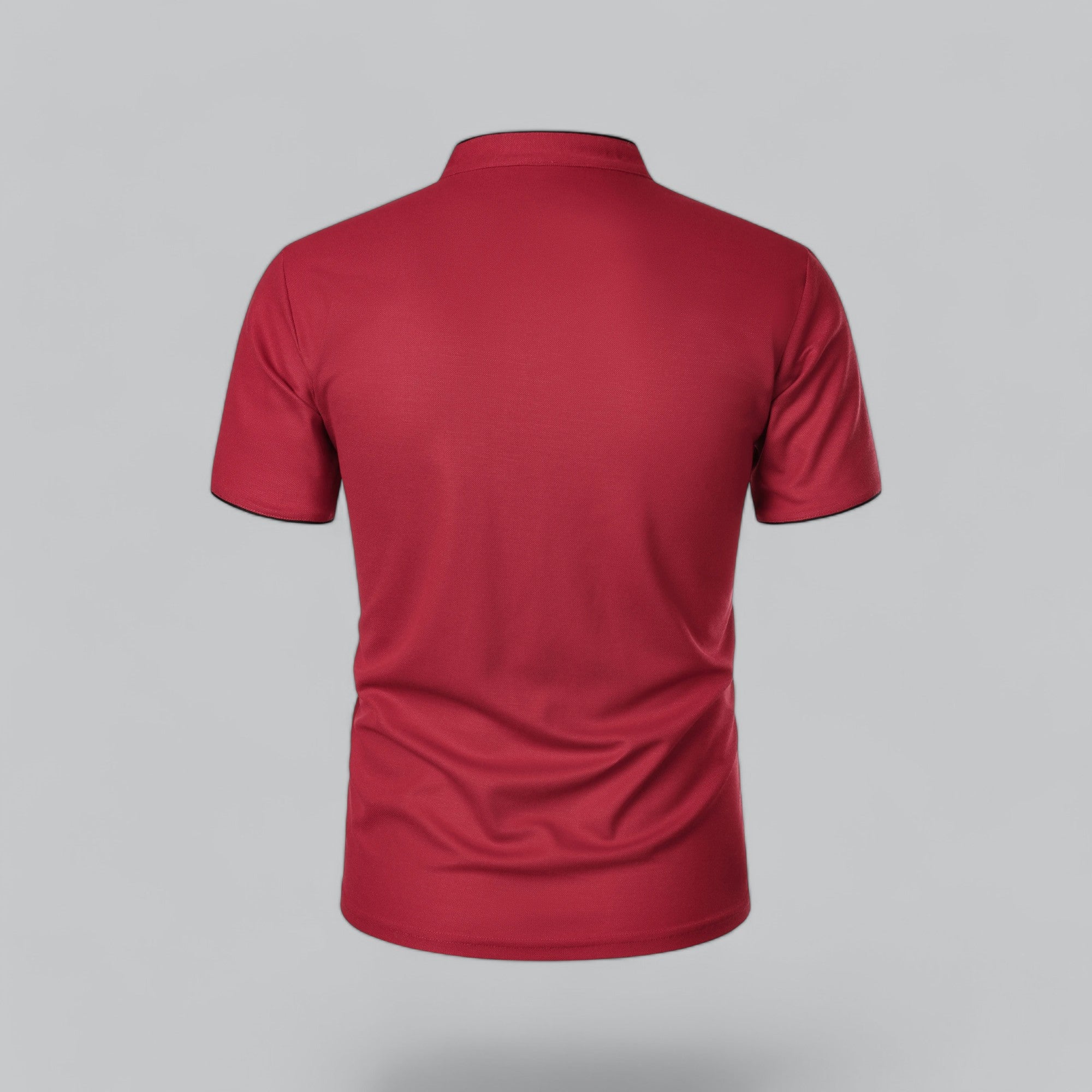 Herre Kortærmet Poloshirt uden Krave med Knaplukning