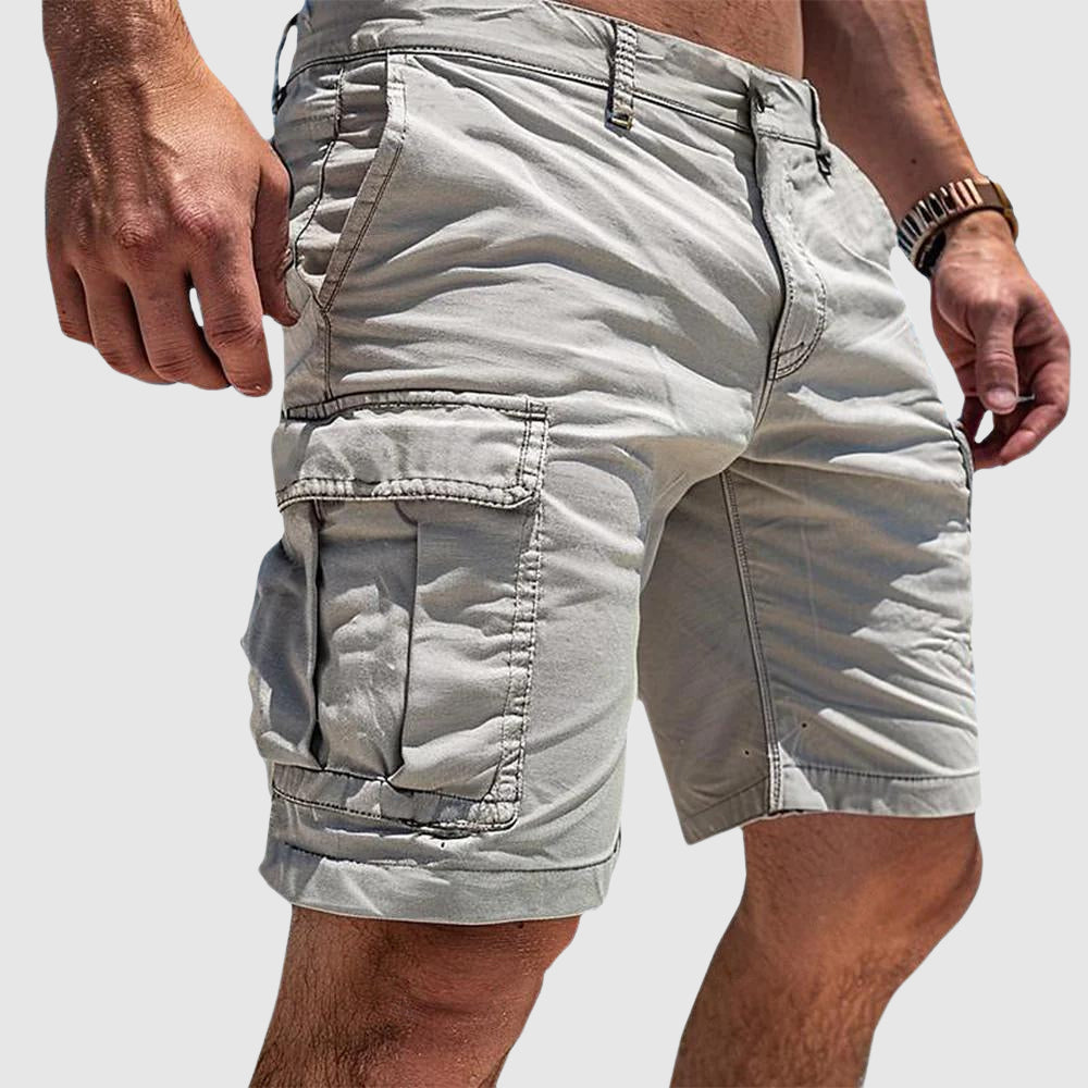 Herre Cargo Shorts - Hvid