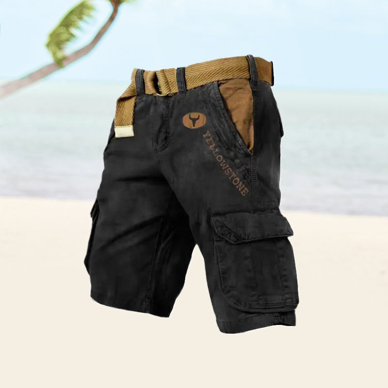 Herre Cargo Shorts - Sort