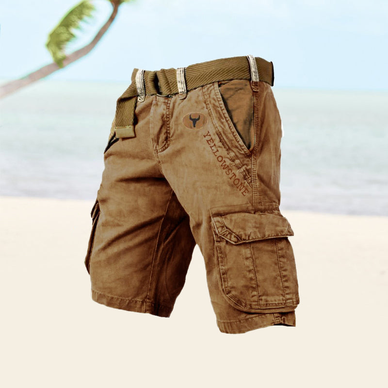 Herre Cargo Shorts - Brun