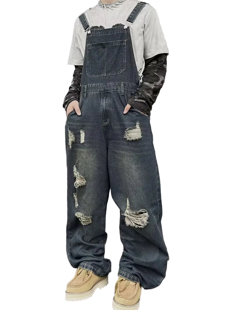 Mænds Buksedragt Med Vide Ben